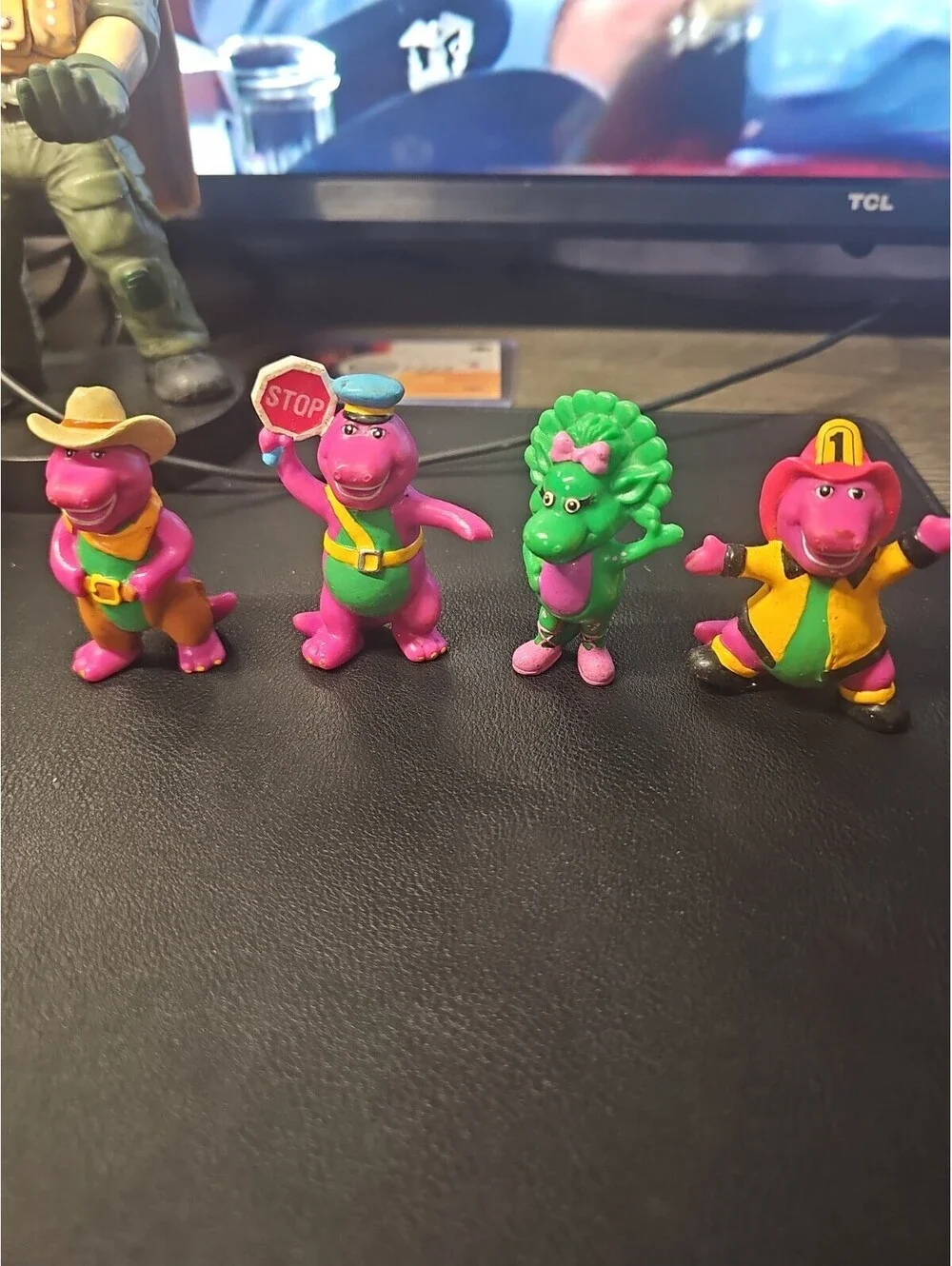 Barney Purple Dinosaur Lyons Party Favors PVC Loose Figures Cake Topper Set 93